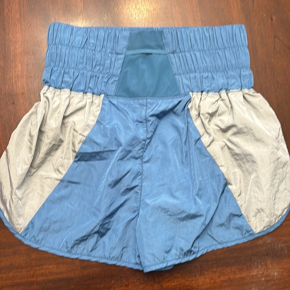 FP Movement Free People The Way Home Shorts Size Medium Blue Gray and Silver - Picture 2 of 5
